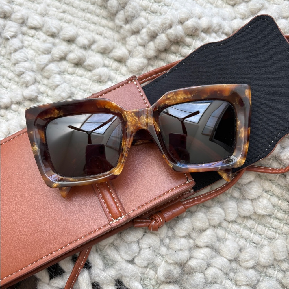 Celine Tortoise Shell Women's Sunglasses - Picture 2 of 7